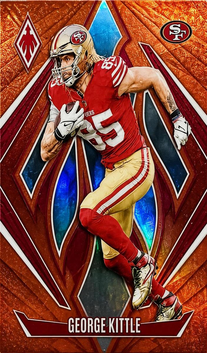 2024 Panini Phoenix Football Orange Hyper George Kittle #63