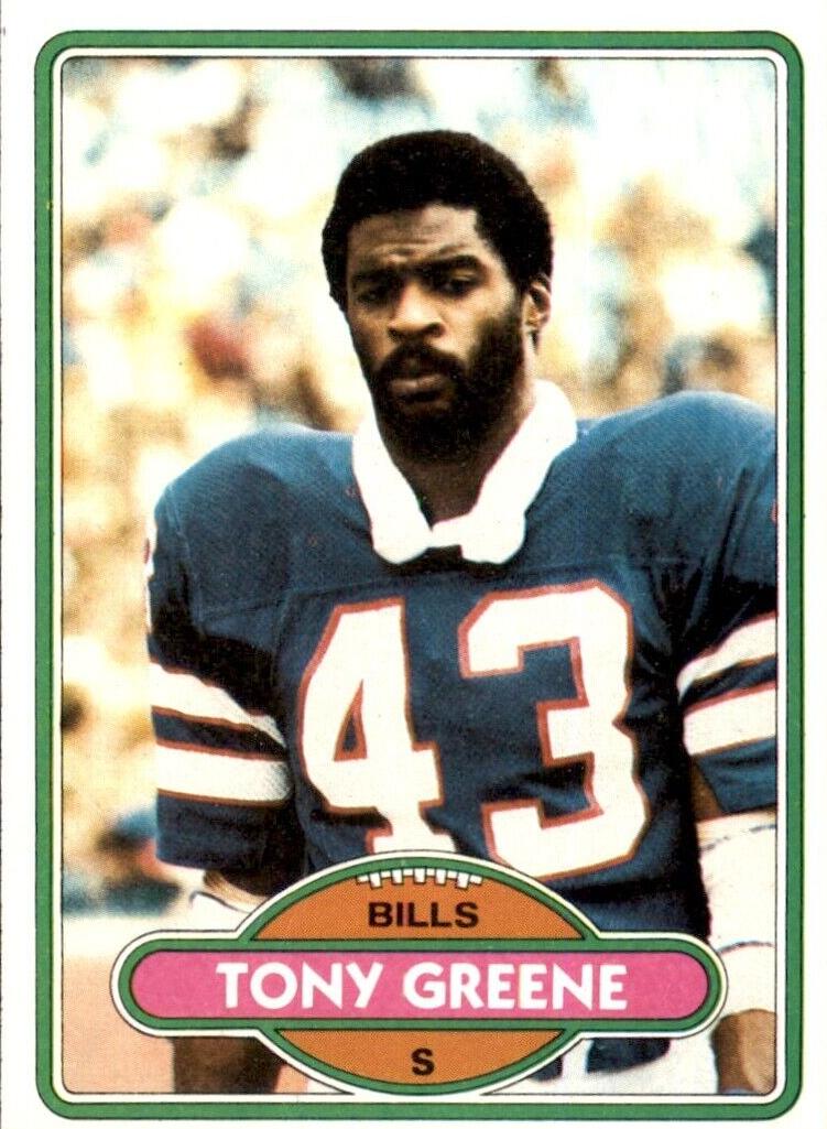 1980 Topps Football Tony Greene #503