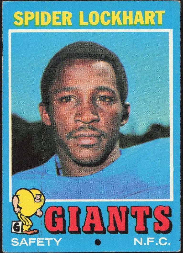 1971 Topps Football Spider Lockhart #128