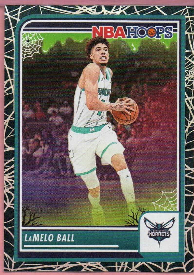 2023 Panini Haunted Hoops Basketball Holo Webs LaMelo Ball #240 PSA 9
