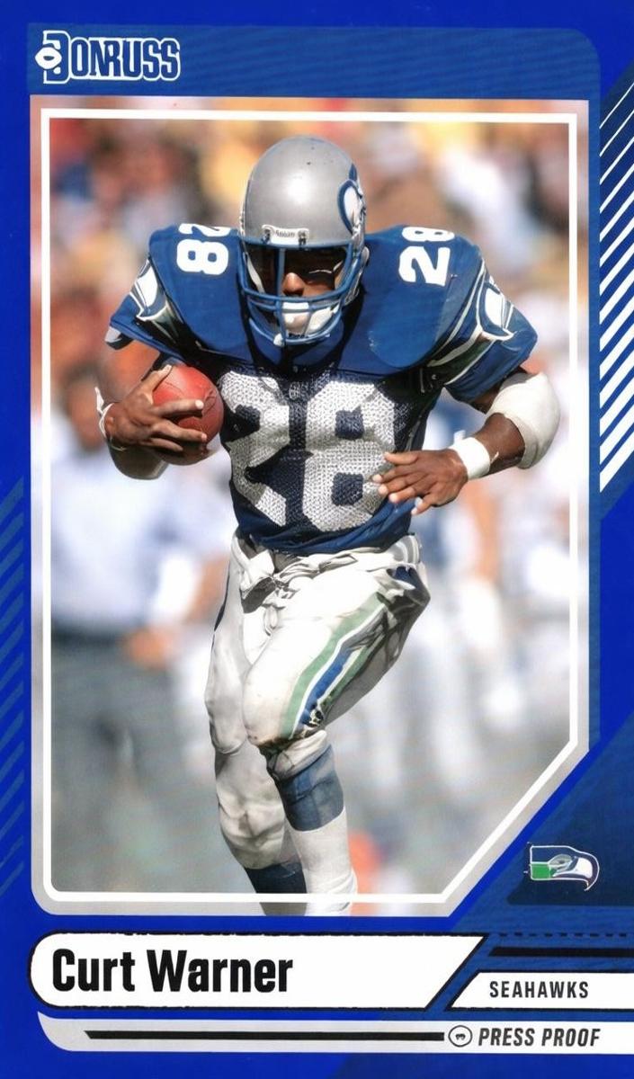 2024 Panini Donruss Football Press Proof Blue Curt Warner #196