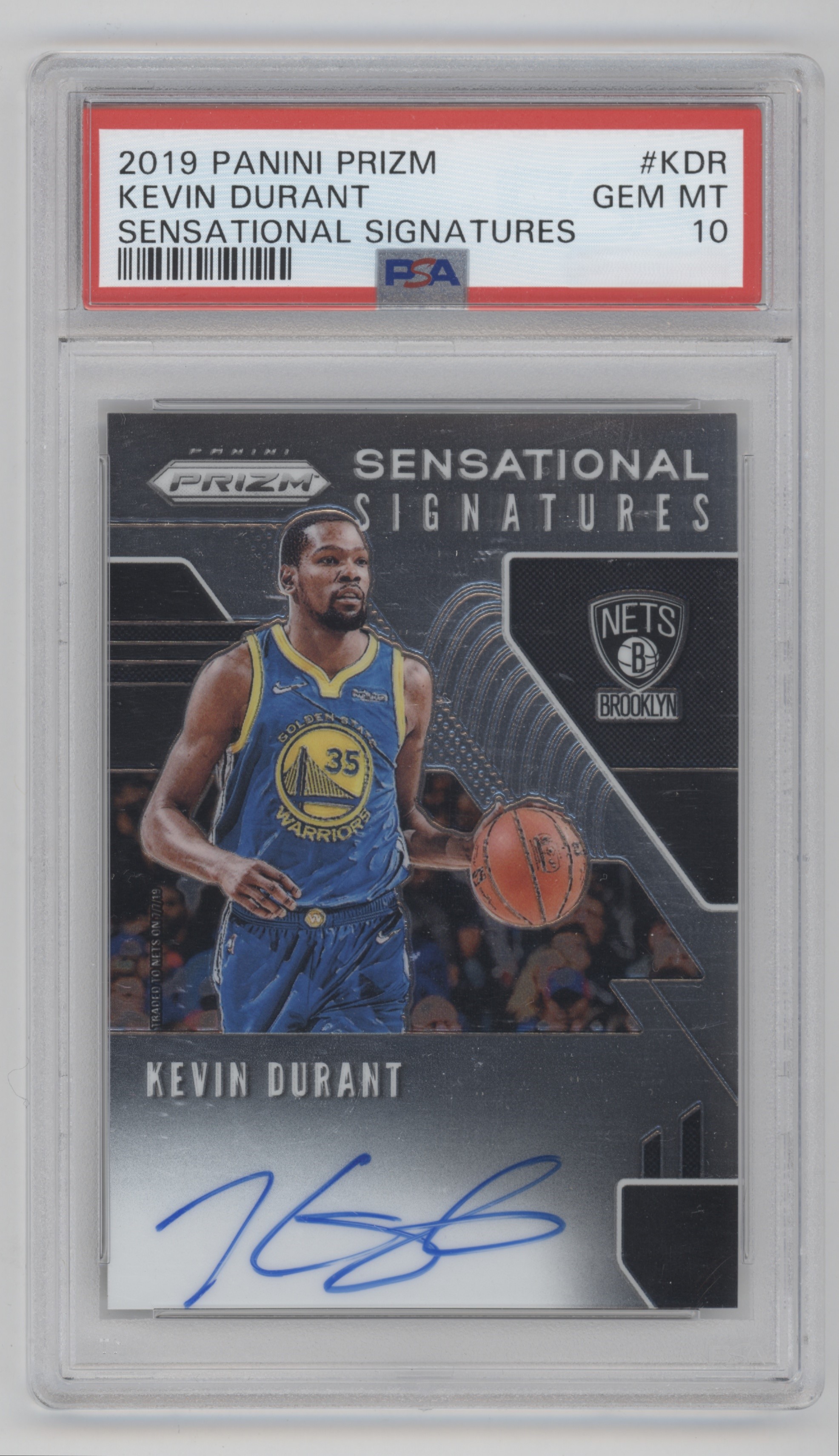 2019 Panini Prizm Basketball Kevin Durant #SS-KDR PSA 8