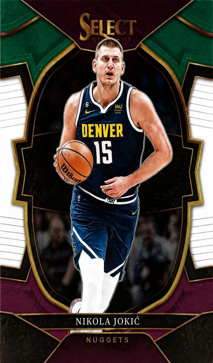 2022 Panini Select Basketball Green White Purple Nikola Jokic #1