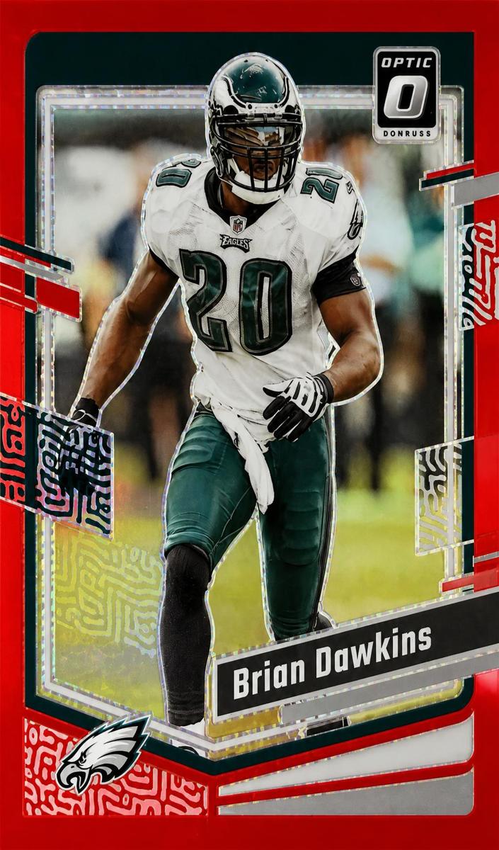 2023 Donruss Optic Football Red Brian Dawkins #154 PSA 9