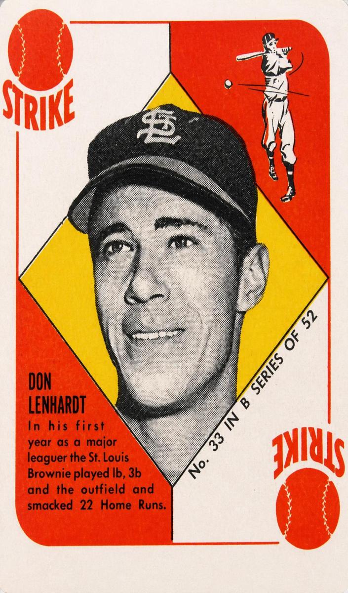 1951 Topps Blue Backs Baseball Don Lenhardt #33