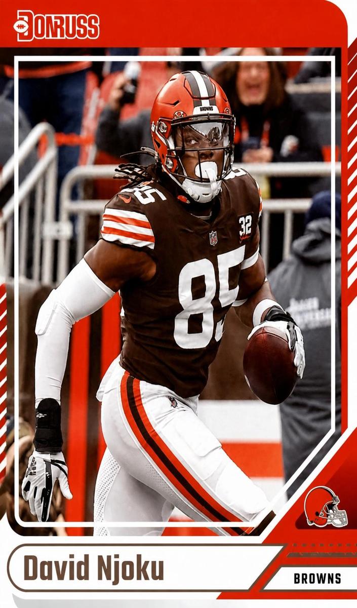 2024 Panini Donruss Football Press Proof Red David Njoku #289