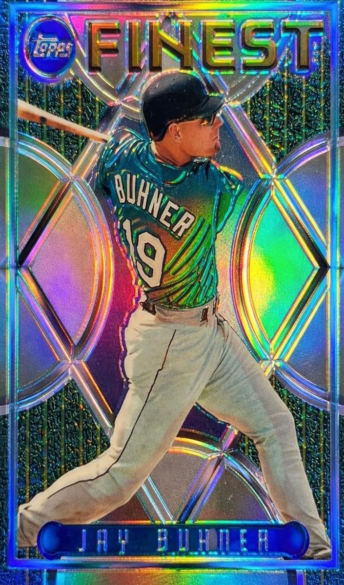 1995 Topps Finest Baseball Refractor Jay Buhner #105