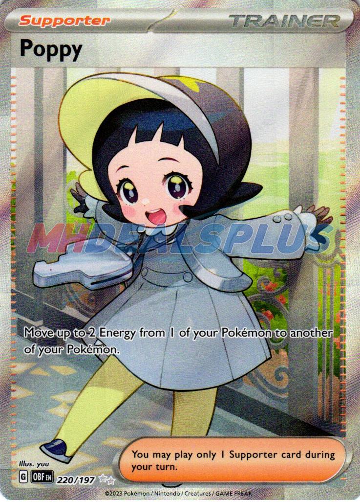 2023 Pokemon Scarlet & Violet Obsidian Flames Poppy #220