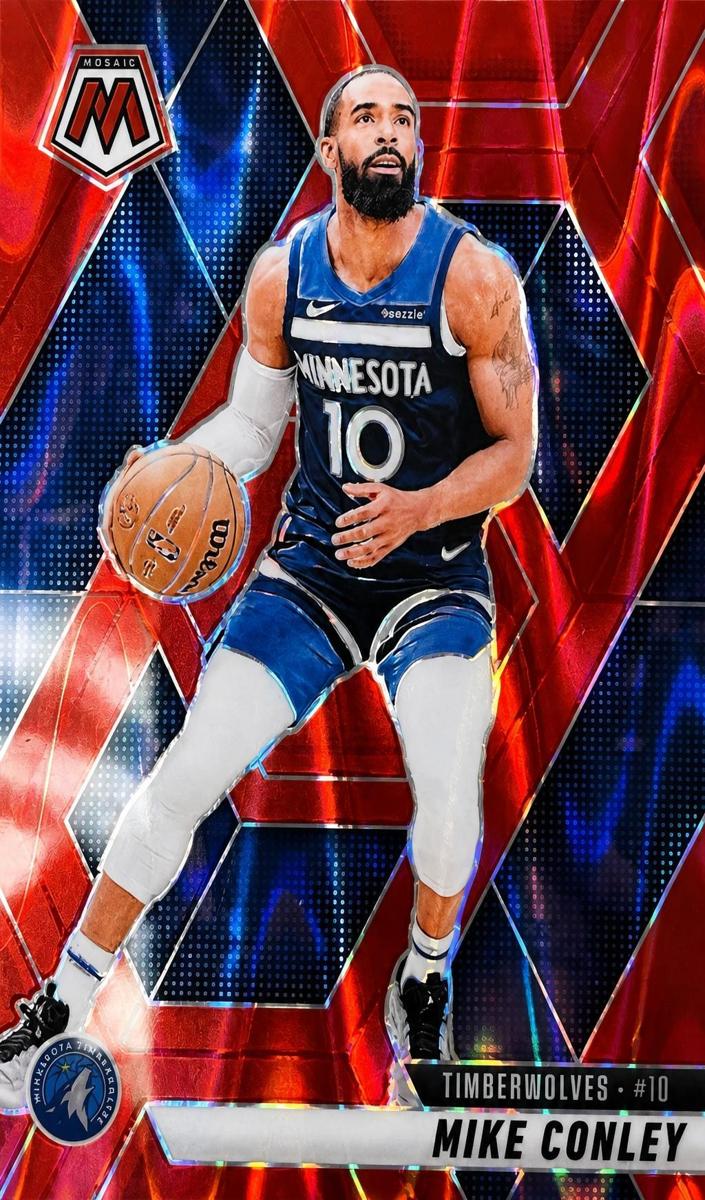 2024 Panini Mosaic Basketball Red Seismic Mike Conley #20
