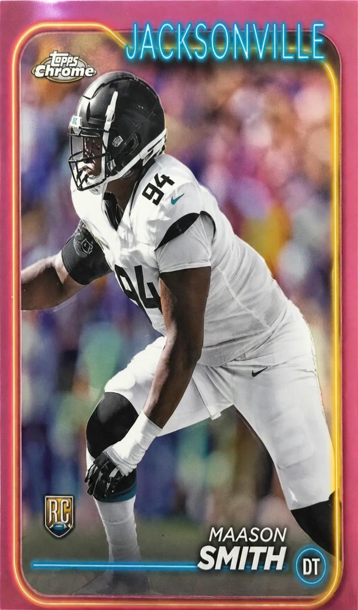 2024 Topps Chrome Football Pink Refractor Maason Smith #267