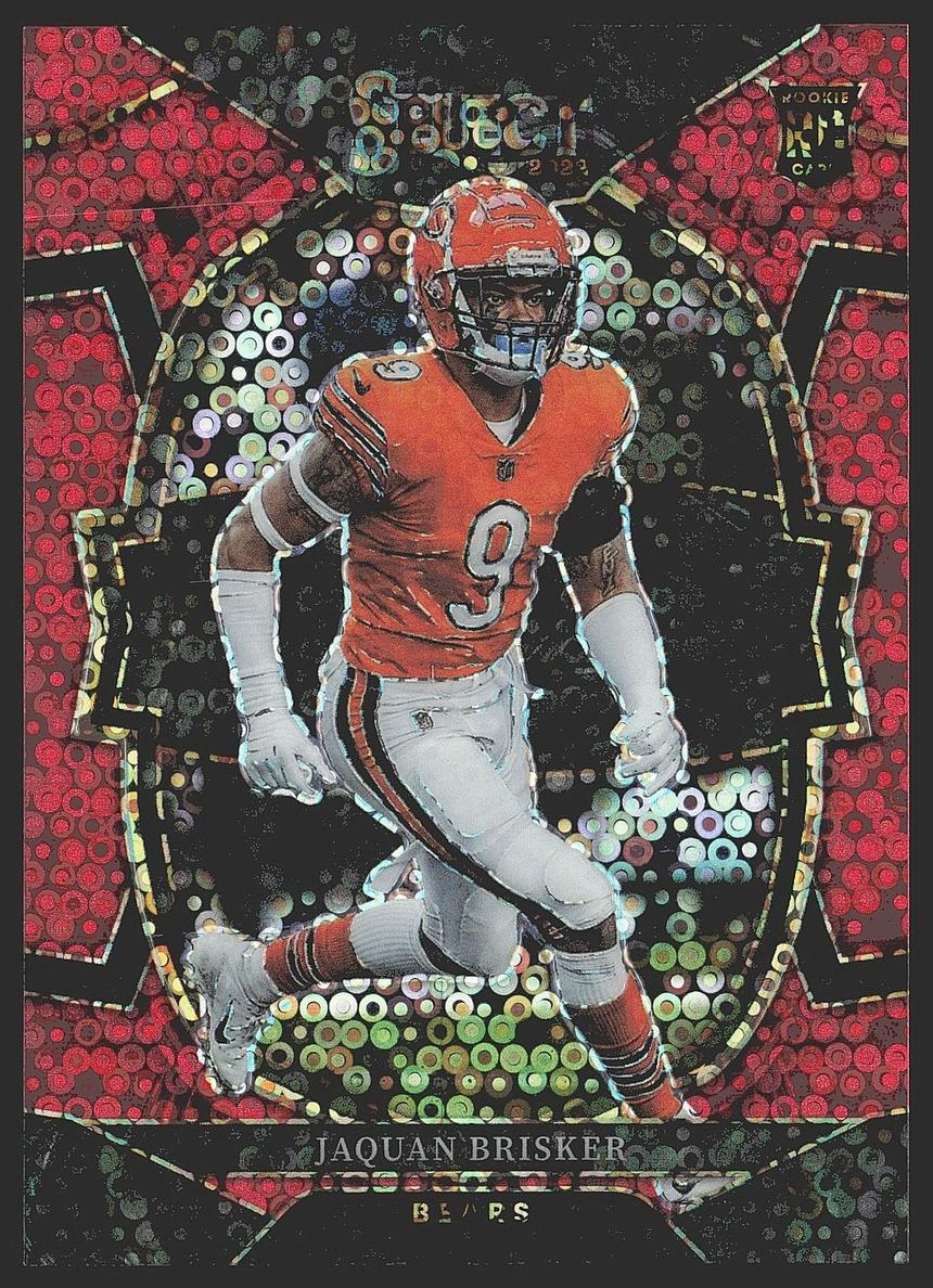 2022 Panini Select Football Red Disco Prizm Jaquan Brisker #61