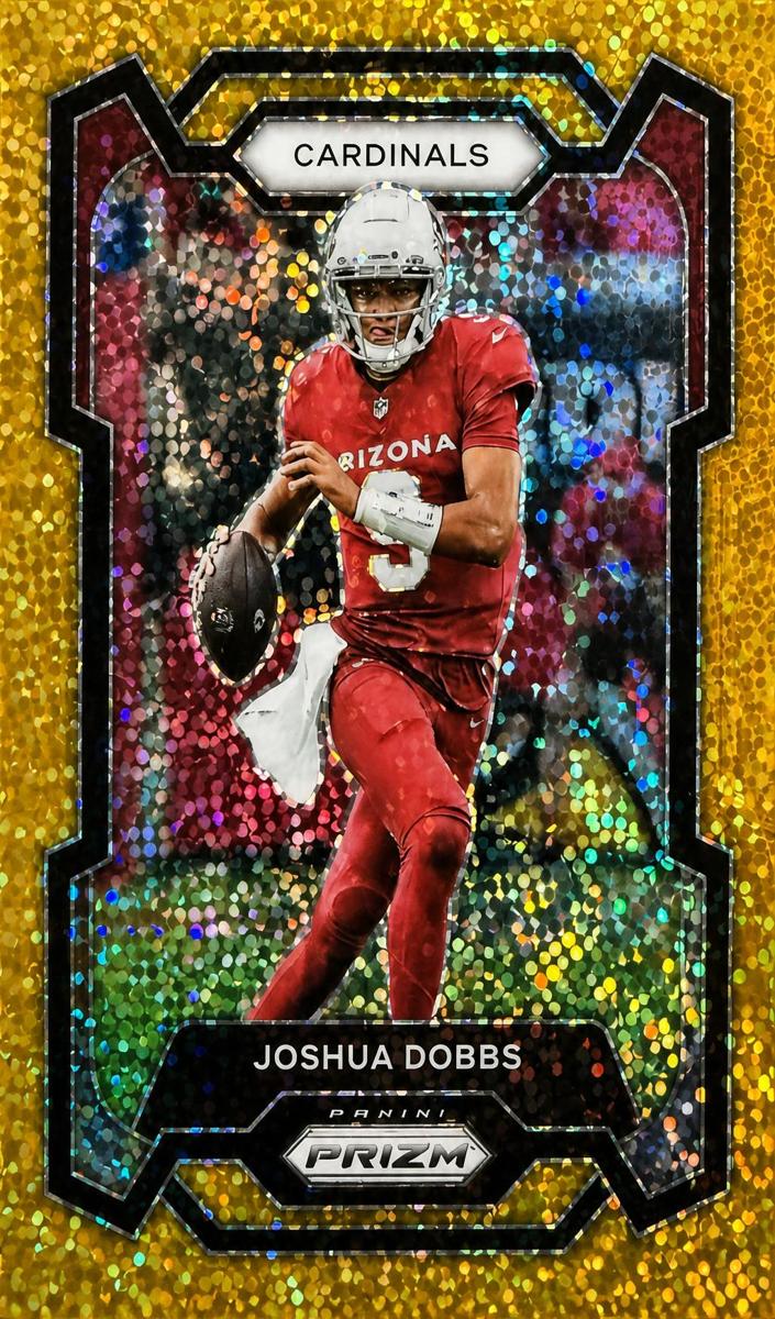 2023 Panini Prizm Football Gold Sparkle Joshua Dobbs #3