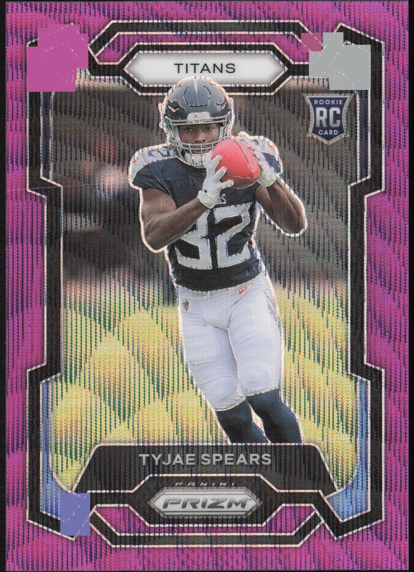 2023 Panini Prizm Football Purple Wave Tyjae Spears #396 PSA 10