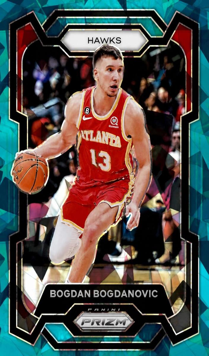 2023 Panini Prizm Basketball Teal Ice Bogdan Bogdanovic #23