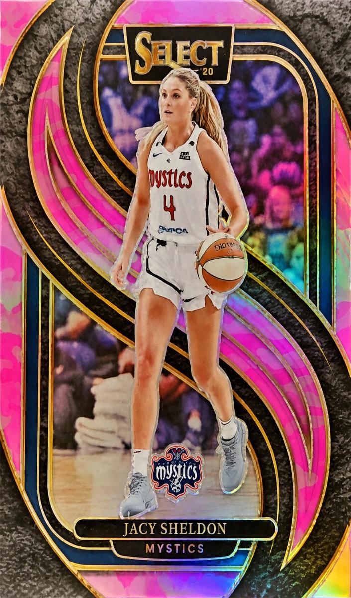 2025 Panini Select WNBA Basketball Pink Camo Jacy Sheldon #198