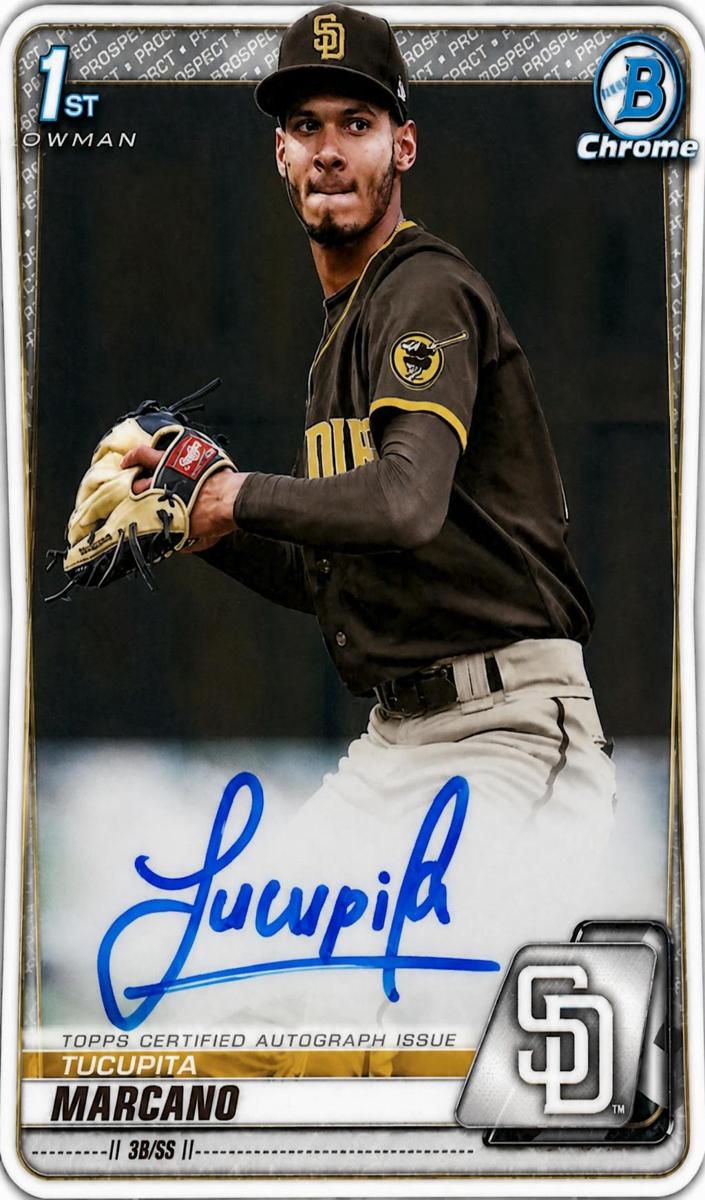 2020 Bowman Chrome Prospects Baseball Tucupita Marcano #CPA-TM PSA 9