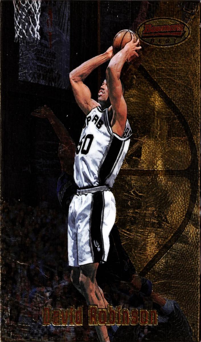 1997 Bowman's Best Basketball David Robinson #44