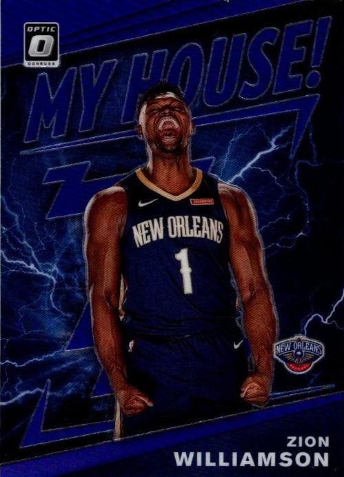 2019 Donruss Optic Basketball Purple Zion Williamson #15