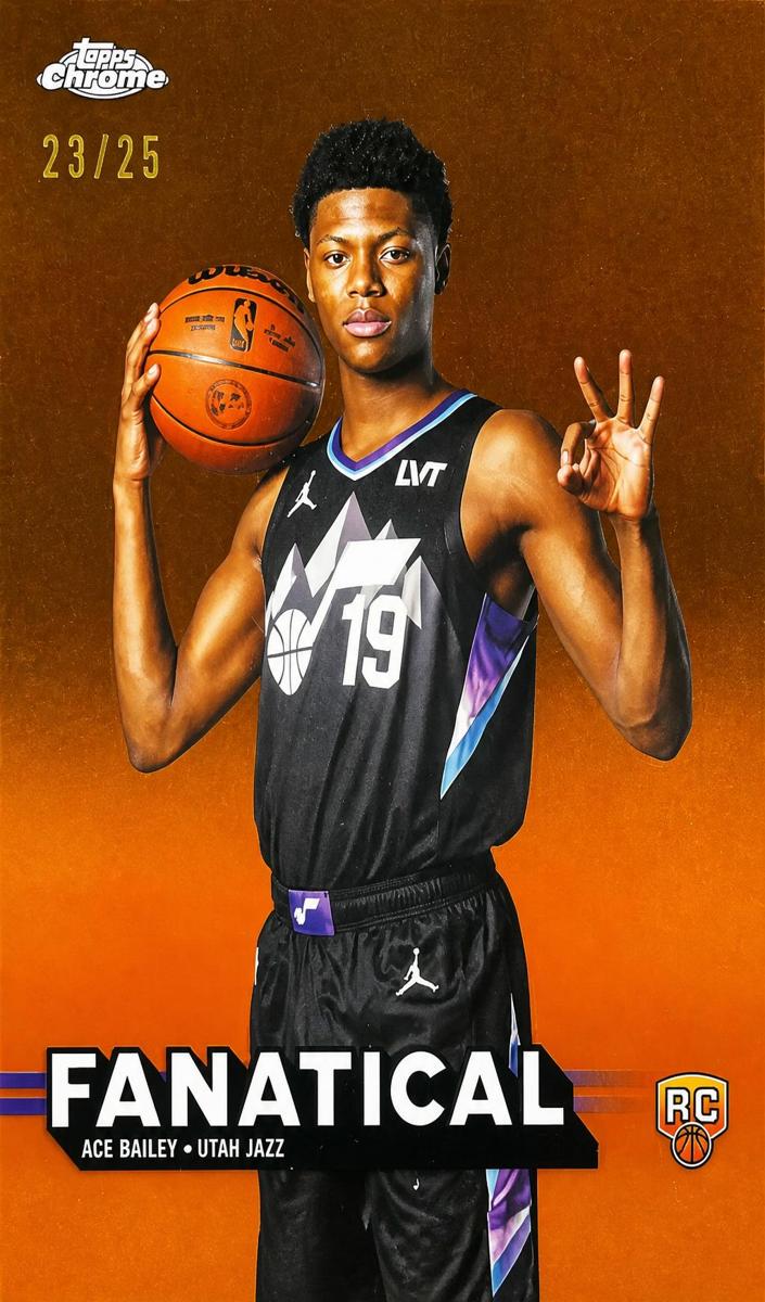 2025 Topps Chrome Basketball Orange Refractor Ace Bailey #FAN-25