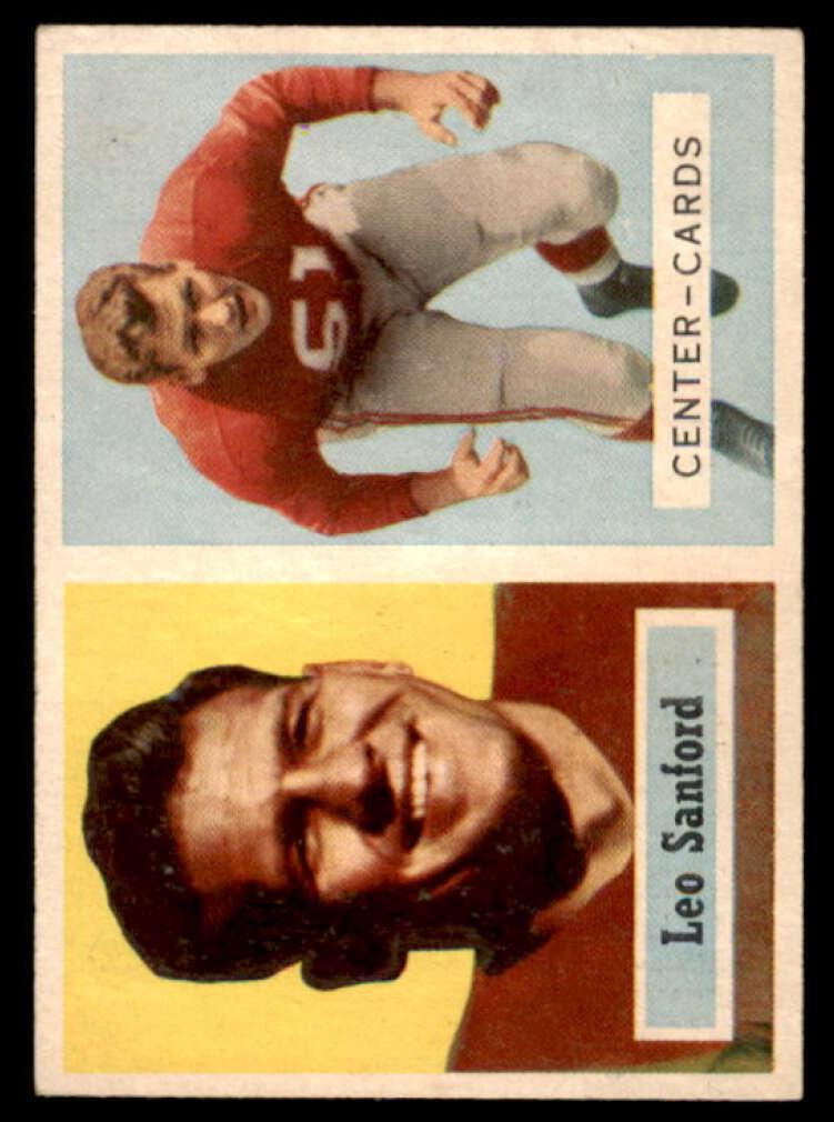 1957 Topps Football Leo Sanford #74
