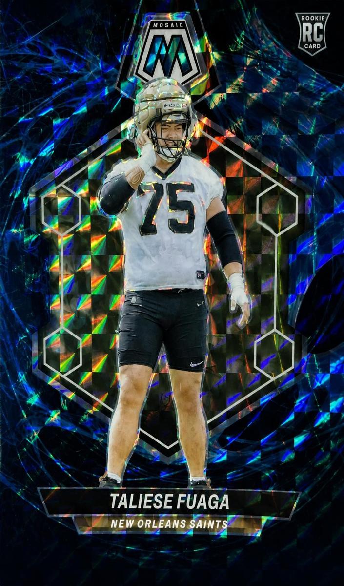2024 Panini Mosaic Football Genesis Taliese Fuaga #314 PSA 9
