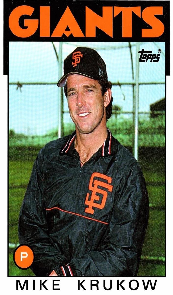 1986 Topps Baseball Mike Krukow #752