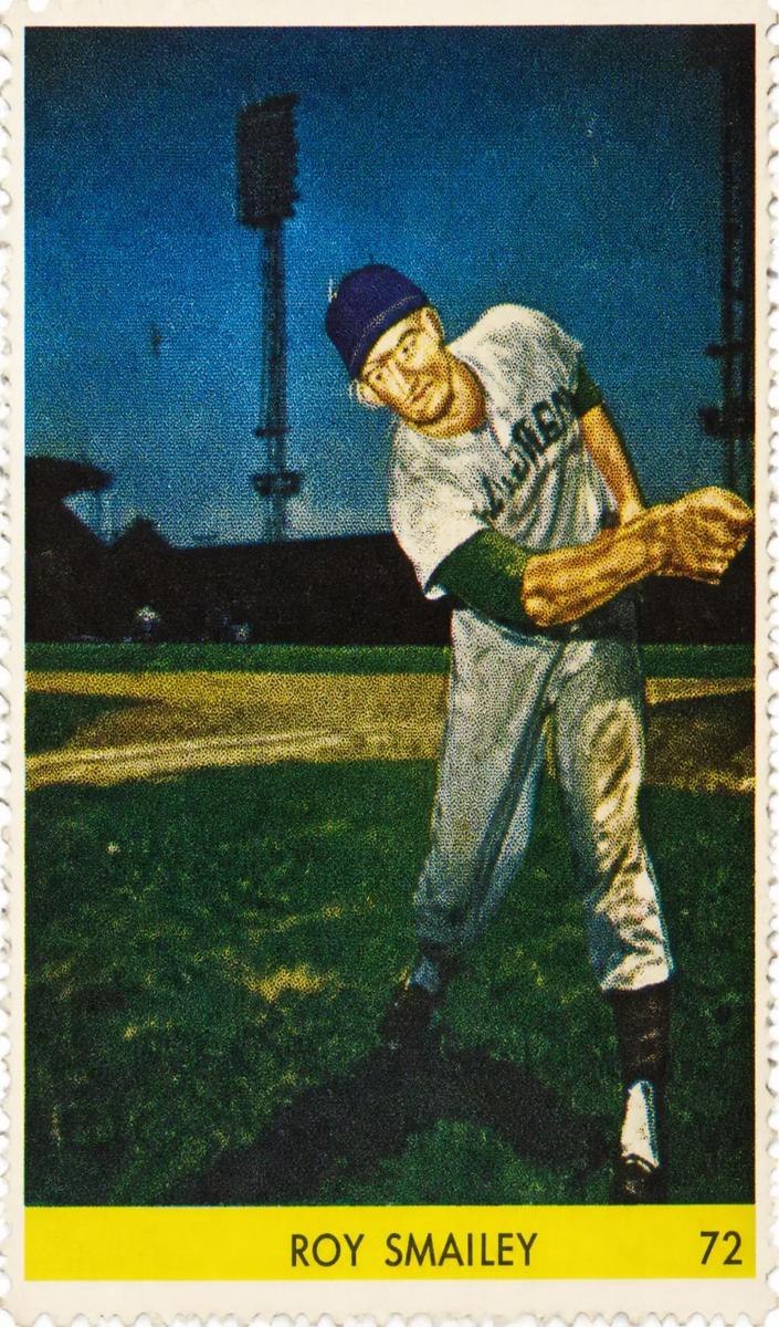 1949 Eureka Sportstamps Baseball Roy Smalley #72
