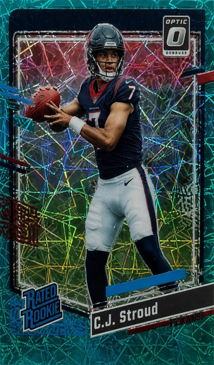 2023 Donruss Optic Football Teal Velocity C.J. Stroud #244 PSA 10