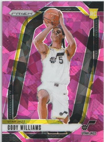 2024 Panini Prizm Basketball Pink Ice Cody Williams #232 PSA 8