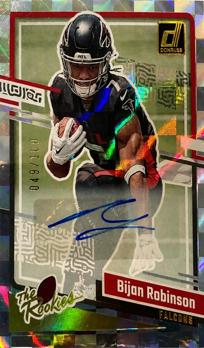 2023 Panini Donruss Football Bijan Robinson #4 PSA 7.5