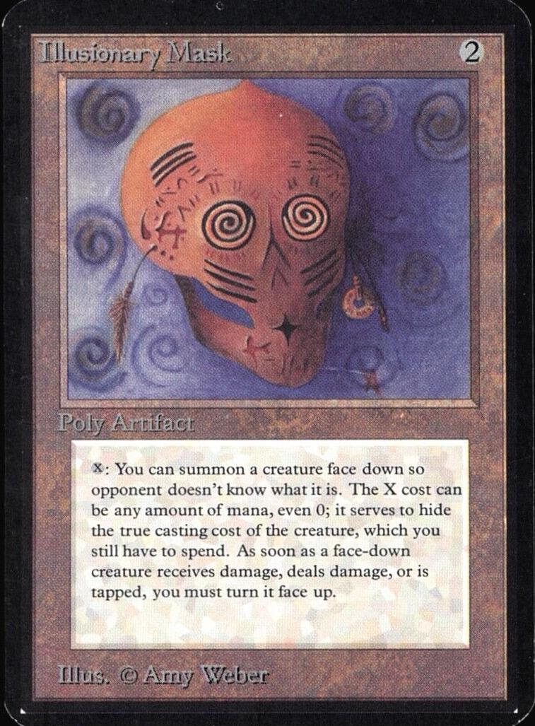1993 Magic The Gathering Alpha Illusionary Mask #NNO PSA 8.5