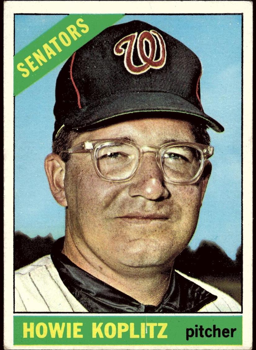 1966 Topps Baseball Howie Koplitz #46 PSA 8