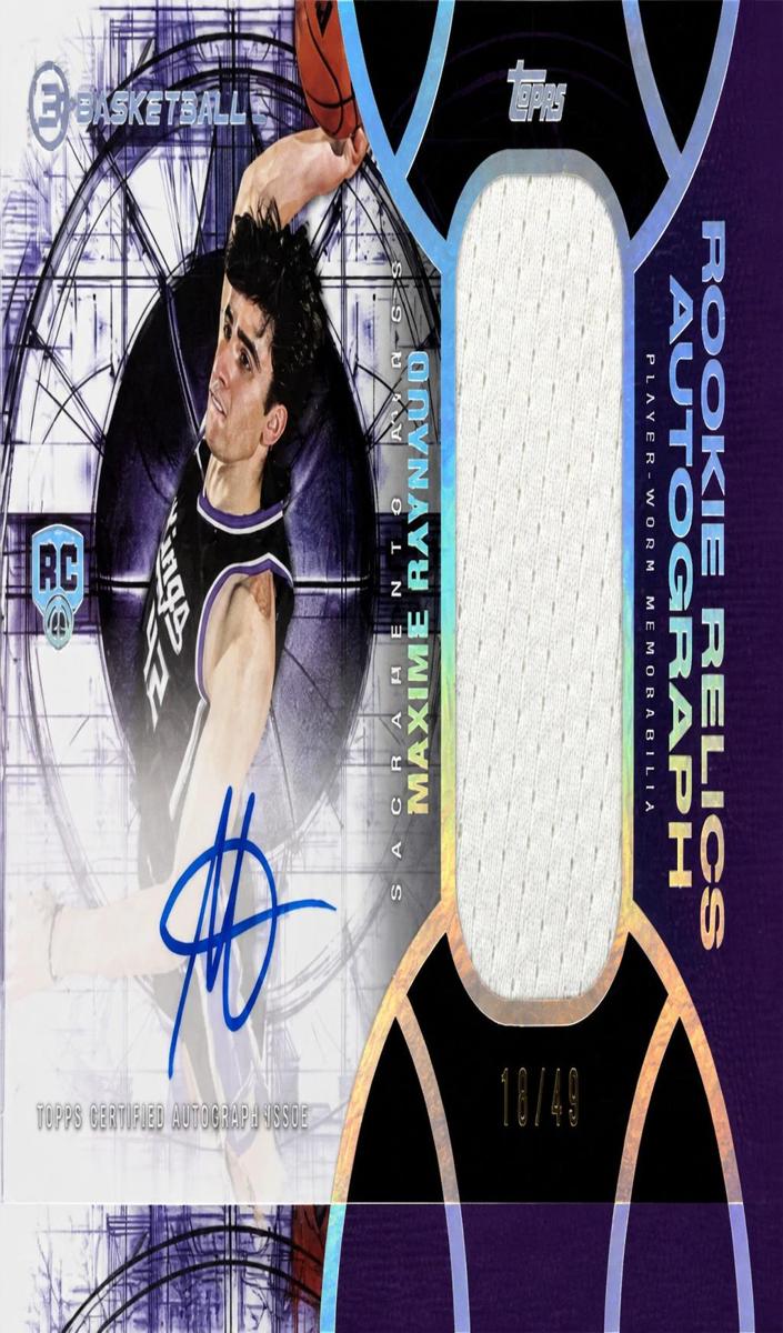 2025 Topps Three Basketball Maxime Raynaud #RRA-MR