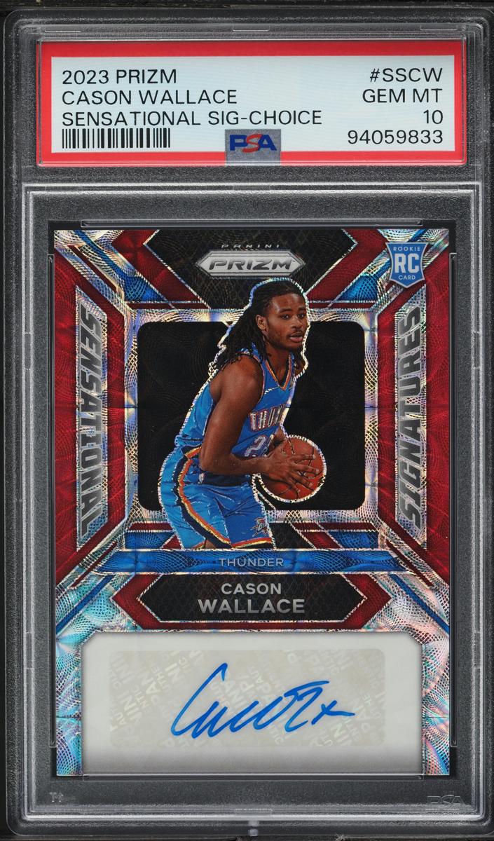 2023 Panini Prizm Basketball Choice Cason Wallace #SS-CW PSA 9