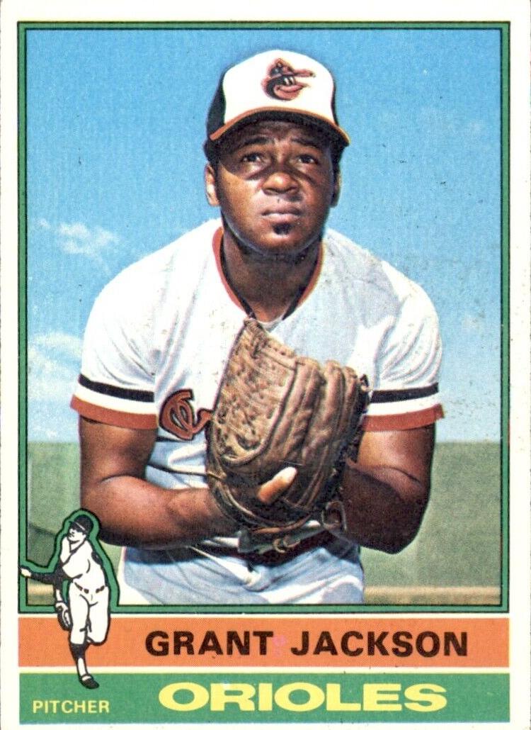 1976 Topps Baseball Grant Jackson #233 PSA 9