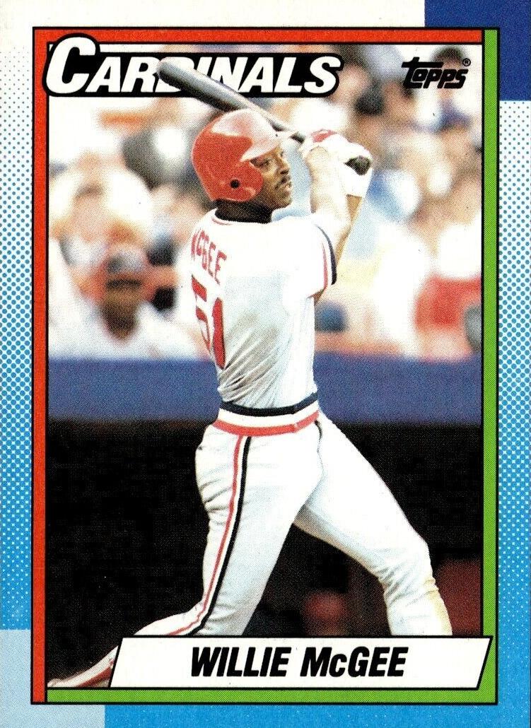 1990 Topps Baseball Willie McGee #285 PSA 8.5