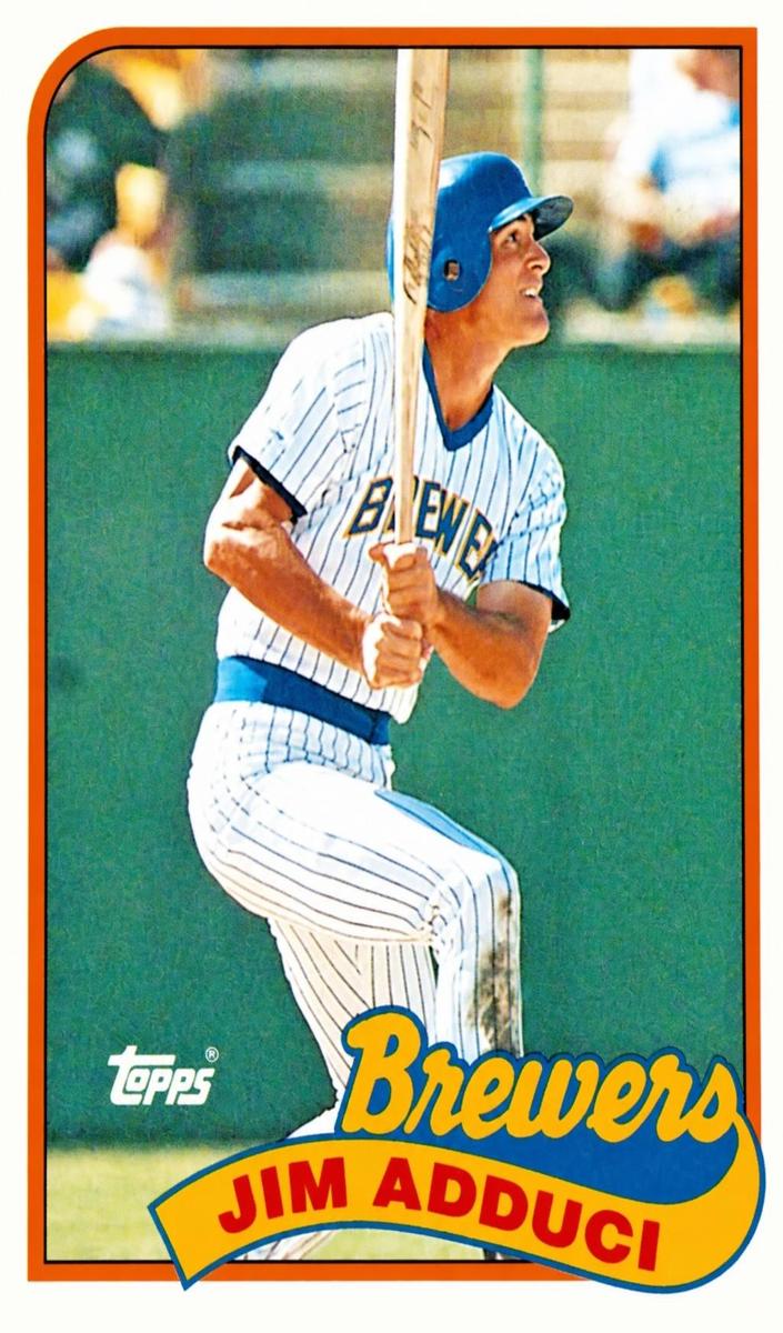 1989 Topps Baseball Jim Adduci #338