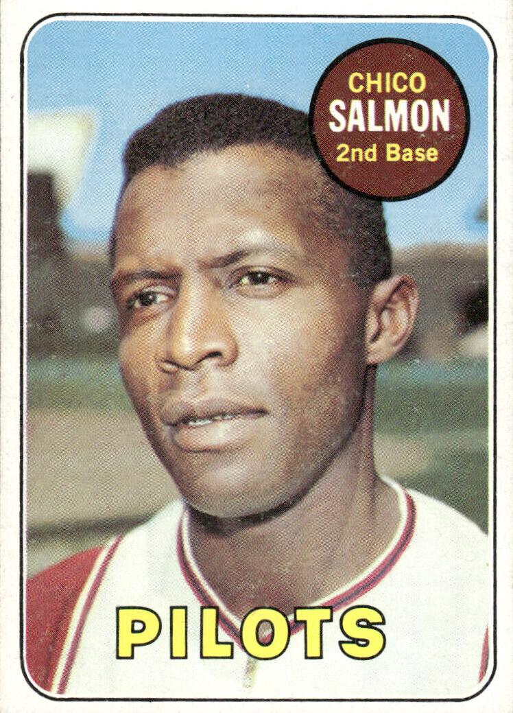1969 Topps Baseball Chico Salmon #62 PSA 7.5