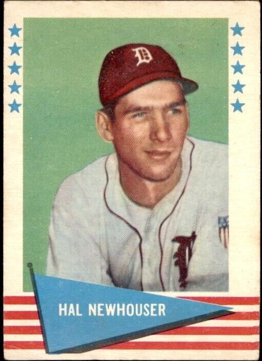 1961 Fleer Baseball Hal Newhouser #66 PSA 8