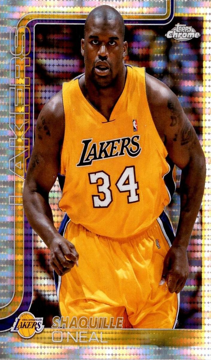 2025 Topps Chrome Basketball Pulsar Refractor Shaquille O'Neal #242 PSA 10