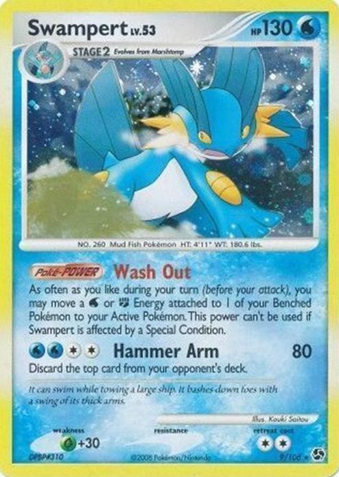 2008 Pokemon Diamond & Pearl Great Encounters Swampert #9