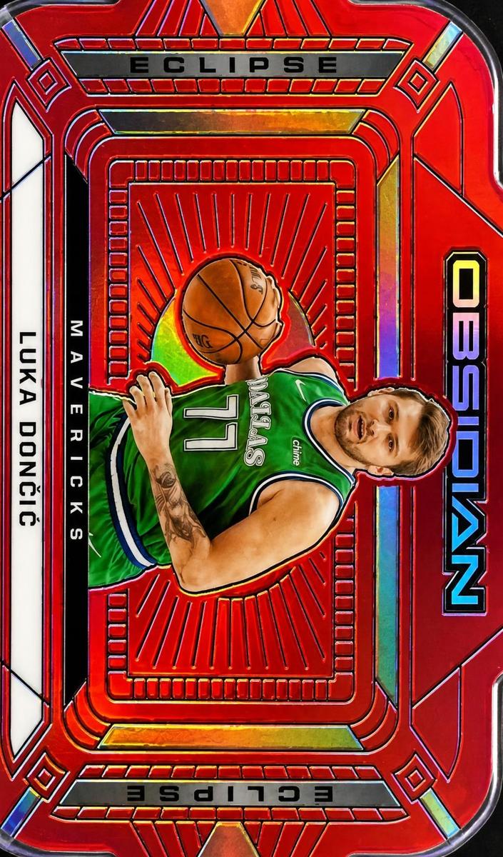 2020 Panini Obsidian Basketball Electric Etch Red Flood Luka Doncic #1