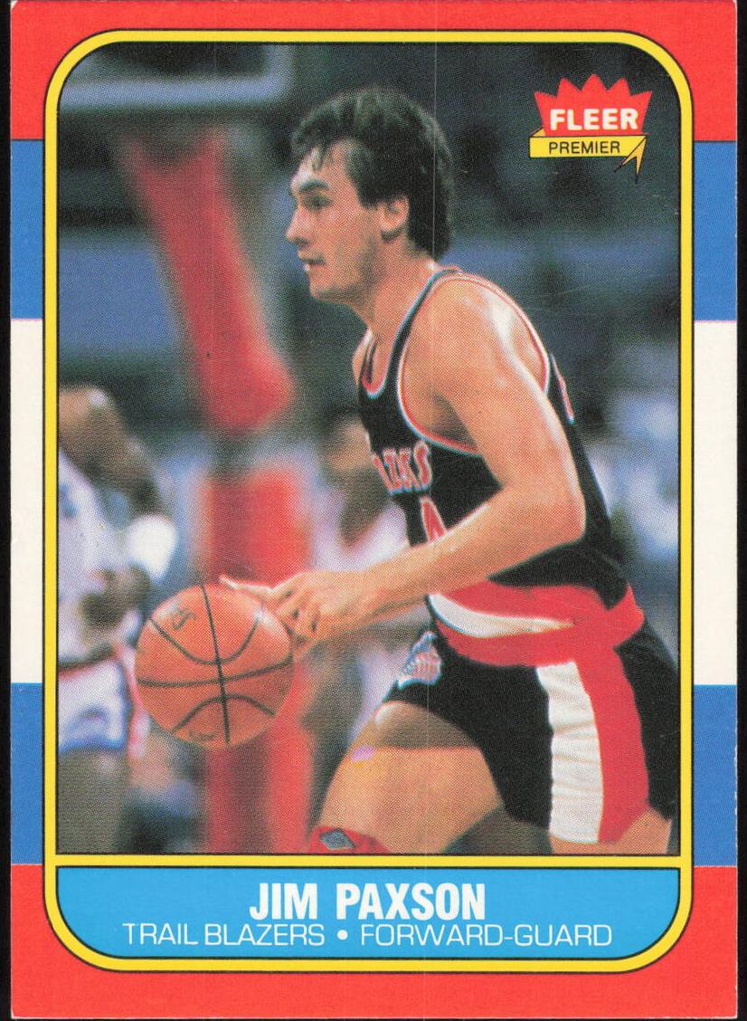 1986 Fleer Basketball Jim Paxson #85 PSA 9