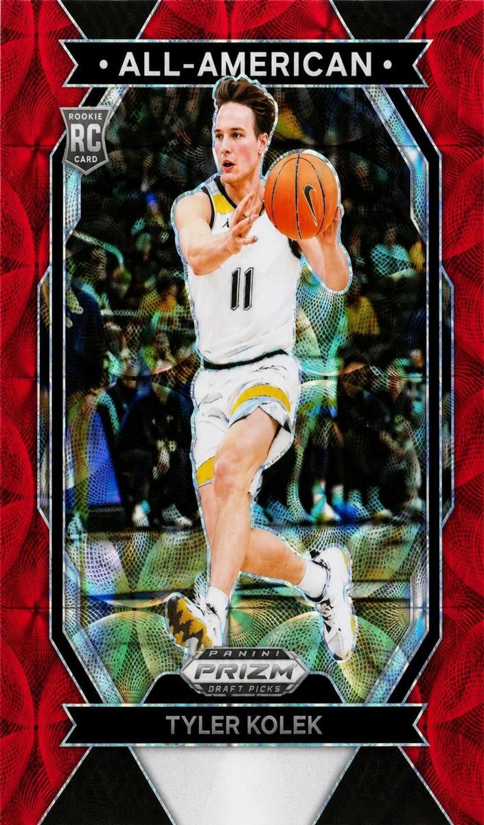 2024 Panini Prizm Draft Picks Basketball Red Scope Tyler Kolek #7