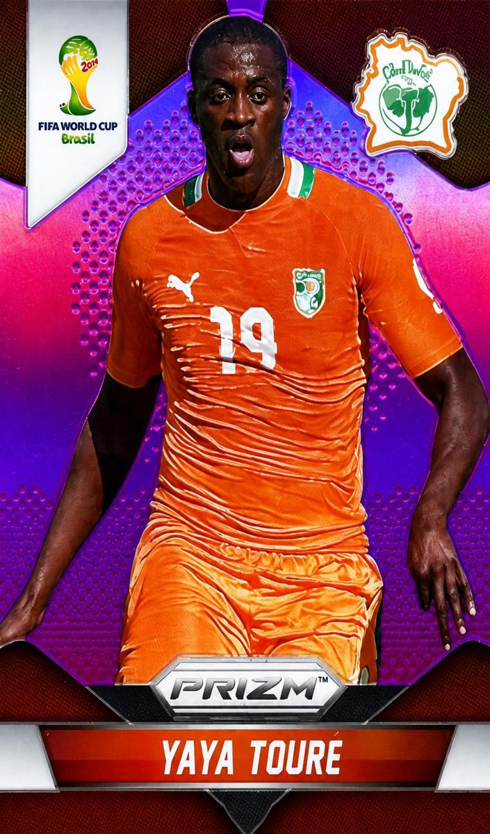 2014 Panini Prizm World Cup Soccer Purple Yaya Toure #59