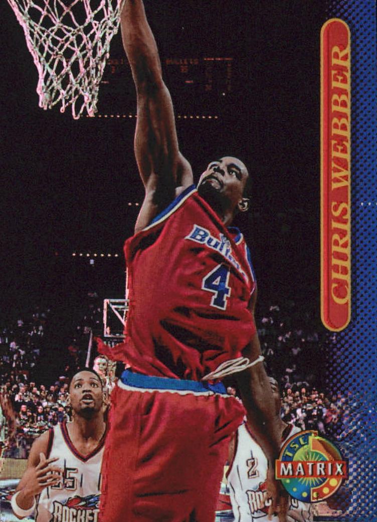 1996 Topps Stadium Club Basketball Matrix Chris Webber #65 PSA 9