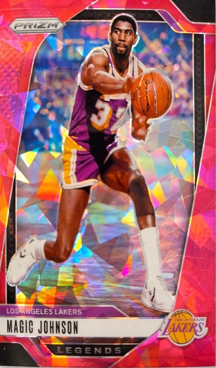 2024 Panini Prizm Basketball Pink Ice Magic Johnson #294 PSA 10