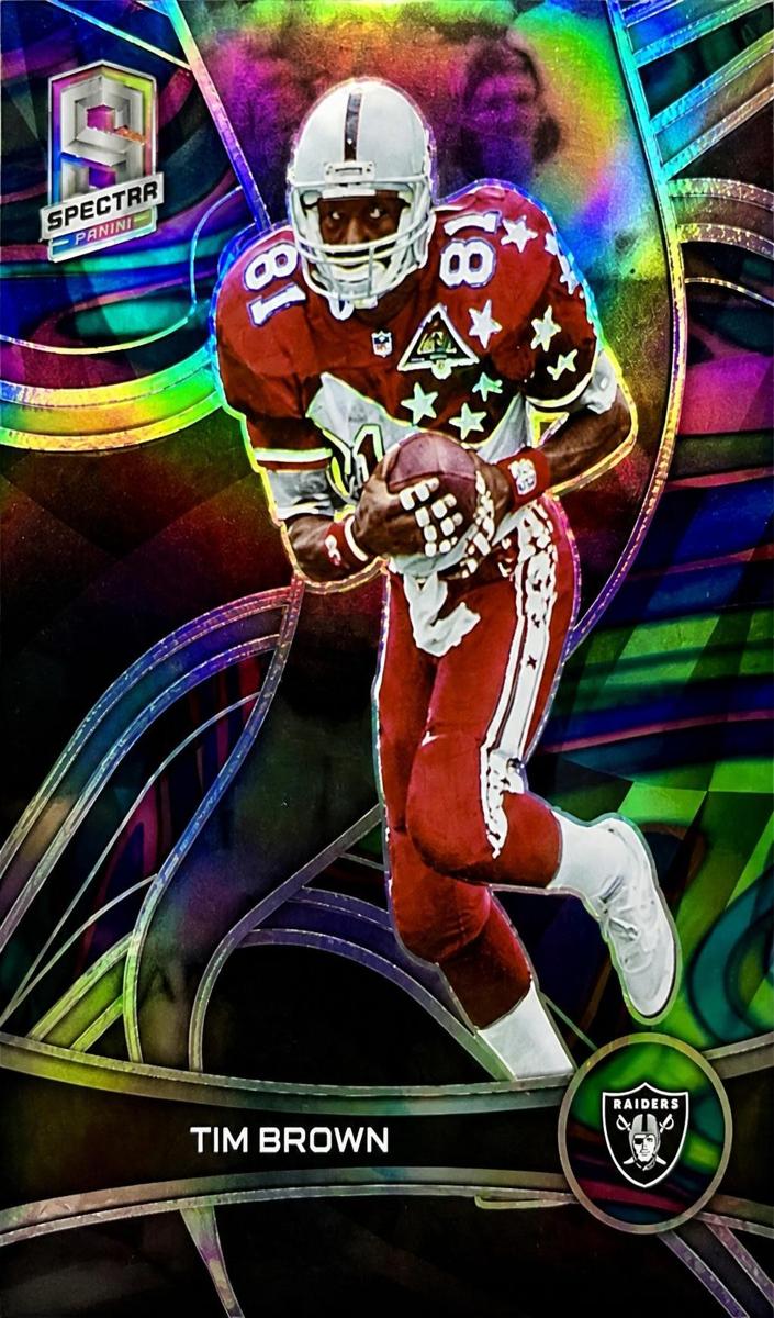 2022 Panini Spectra Football Neon Marble Tim Brown #129
