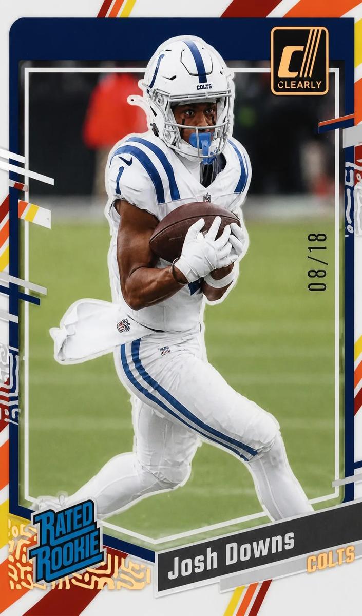 2023 Panini Clearly Donruss Football Vintage Stripes Josh Downs #71