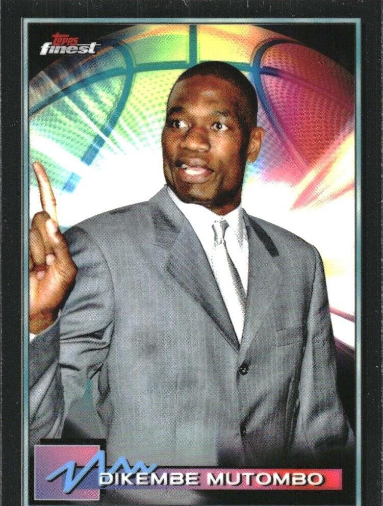 2021 Topps Finest Basketball Dikembe Mutombo #55